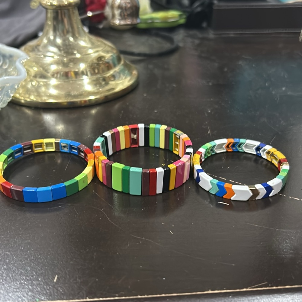 3 Colorful bracelets stack them! - Picture 3 of 3